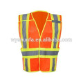 100% polyester high visibility reflective vest with velcro